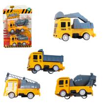 Caminhao construcao a friccao pull back 2 pecas