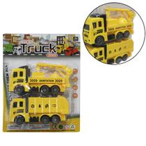 Caminhao construcao a friccao pull back truck sortidos com 2 pecas na cartela