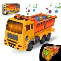 Caminhão Construção Infantil Bate Volta Basculante Luz Som