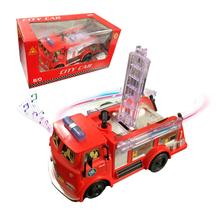 Caminhão de Bombeiro Brinquedo Vermelho Escada Gira Gira Corrinho Carro Presente Menino Criança - TOP BRINK