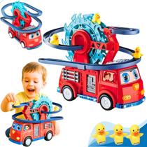 Caminhão de Bombeiro com Roda de Patos Infantil