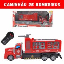 Caminhão de bombeiros Controle Remoto Brinquedo Diversão Crianças