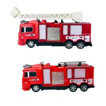 Caminhão De Bombeiros Controle Remoto - CKS Toys - Bateria Recarregável Escala 1:30 Carrinho Com Luzes Caminhão De Bombeiros Controle Remoto - CKS Toys - Bateria Recarregável Escala 1:30 Carrinho Com Luzes