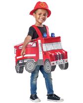 Caminhão de bombeiros infantil Costume Seasons para crianças de 3 a 5 anos