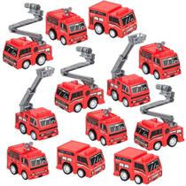 Caminhão de Bombeiros Miniatura ArtCreativity - Pacote com 24 Unidades - Brinquedo Infantil (3+)