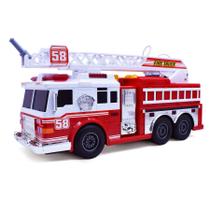 Caminhão de bombeiros VEBO motorizado com luzes, sirene, bomba de água de 15 cm Caminhão de bombeiros VEBO motorizado com luzes, sirene, bomba de água de 15 cm