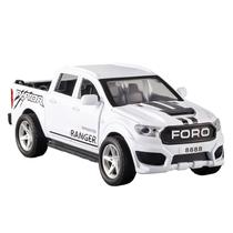 Caminhão de brinquedo 1:32 Ford F350 Pickup com som e luz, branca Caminhão de brinquedo 1:32 Ford F350 Pickup com som e luz, branca