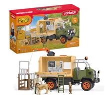 Caminhão de brinquedo Animal Rescue Playset Schleich Wild Life 45 unidades Caminhão de brinquedo Animal Rescue Playset Schleich Wild Life 45 unidades