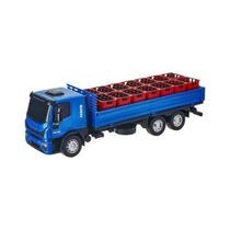 Caminhão de Brinquedo azul - IVECO Tector Dropside-ref 341