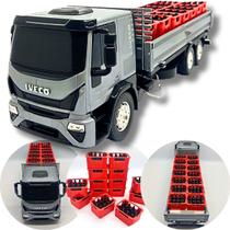 Caminhão de Brinquedo Bebidas Miniatura Iveco Escala 1:30