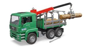 Caminhão de Brinquedo Bruder Forestry MAN Timber - Com Guindaste - Para Crianças a partir de 4 Anos