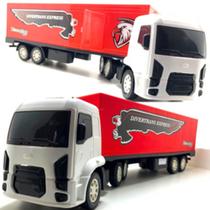 Caminhão De Brinquedo Carreta Baú Grande Diverplas