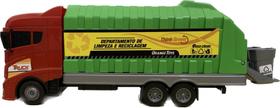 Caminhão De Brinquedo Coletor de Lixo e Reciclagem Infantil