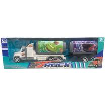 Caminhão de Brinquedo com 2 Carretas de Suco Gigante em Lata Sortido 909-13C - Dorémi