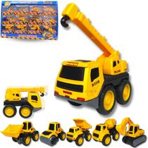 Caminhão De Brinquedo Construção Miniatura Infantil Com Fricção - Europio