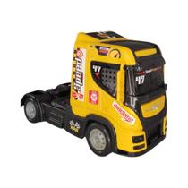 Caminhão De Brinquedo De Corrida Speed Truck Amarelo 25Cm