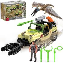 Caminhão de Brinquedo de Dinossauro EKU com 10 Sons e Lançador de 4,5 m Caminhão de Brinquedo de Dinossauro EKU com 10 Sons e Lançador de 4,5 m