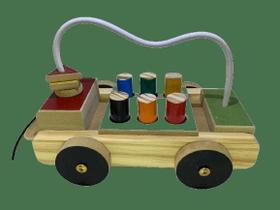 Caminhão de Brinquedo de Madeira Aramado Caminhão de Brinquedo de Madeira Aramado