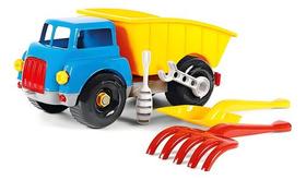 Caminhão De Brinquedo Desmontável Caçamba Grande Infantil