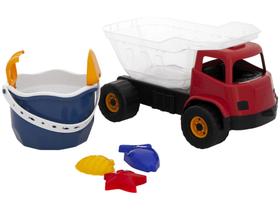 Caminhão de Brinquedo Dino Praia Cardoso Toys - com Acessórios
