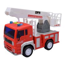 Caminhão de Brinquedo Dos Bombeiros de Fricção - DM Toys Caminhão de Brinquedo Dos Bombeiros de Fricção - DM Toys