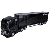 Caminhão De Brinquedo Grande 1:30 Iveco Realista S-way Baú - Usual Brinquedos