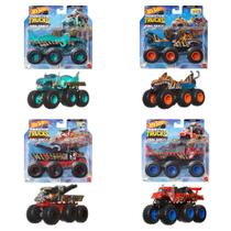 Caminhão de brinquedo Hot Wheels Monster Trucks Big Rigs escala 1:64 Caminhão de brinquedo Hot Wheels Monster Trucks Big Rigs escala 1:64