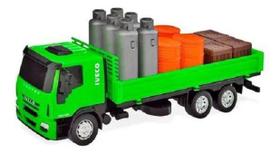 Caminhão de Brinquedo Iveco Tector Expresso Verde - Usual Plastic Brinquedos