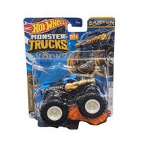 Caminhão de Brinquedo Matchbox Hot Wheels Monster Trucks Samson Azul Caminhão de Brinquedo Matchbox Hot Wheels Monster Trucks Samson Azul