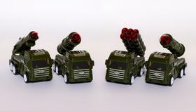 Caminhão de brinquedo militar blindado fricção carrinho exército soldadinho guerra - TOYS