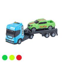Caminhão de Brinquedo Mini Reboque C/ 1 Carros - BS Toys