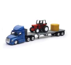 Caminhão de Brinquedo NewRay Freightliner Cascadia Plataforma 1:43 Caminhão de Brinquedo NewRay Freightliner Cascadia Plataforma 1:43