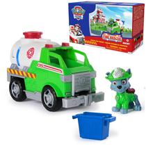Caminhão de Brinquedo Paw Patrol Rocky Caminhão de Resgate de Bombeiros com Figura Caminhão de Brinquedo Paw Patrol Rocky Caminhão de Resgate de Bombeiros com Figura