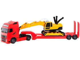 Caminhão de Brinquedo Roma Diesel Still Roda Livre - Roma Brinquedos 2 Peças com Acessórios