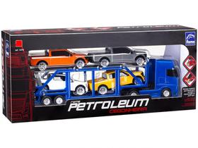 Caminhão de Brinquedo Roma Petroleum Cegonheira - Roma 5 Peças com Acessórios