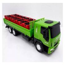 Caminhão de Brinquedo Verde - IVECO Tector Dropside-ref 341