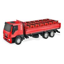 Caminhão de Brinquedo vermelho- IVECO Tector Dropside- ref 341