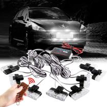 Caminhão de carro Grille Strobe Lights Sidaqi White 16LED 12V