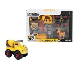 Caminhão de construção City Machine 12cm monta e desmonta BR1700 Multikids