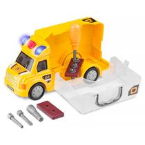 Caminhão de Construção Workshop Junior Truck Amarelo BR899 - Multikids