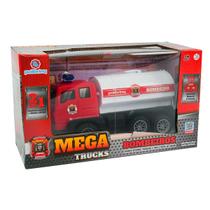 Caminhão de Controle Remoto Mega Trucks Bombeiros Veículo de Brinquedo Infantil