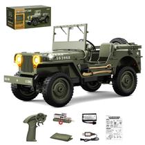 Caminhão de controle remoto RC Willys Military Jeep 1/12 Scale