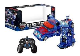 Caminhão De Controle Remoto Transformers Robô Com Som E Luz! - toys