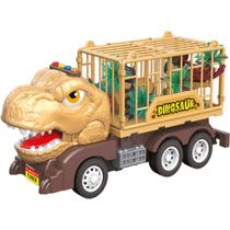Caminhao de fricçao dinotruck marrom luz e som - zippy toys Caminhao de fricçao dinotruck marrom luz e som - zippy toys