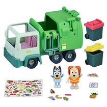 Caminhão de Lixo Bluey com 2 Bonecos - Brinquedo Infantil