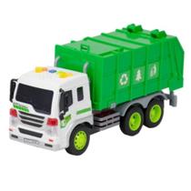 Caminhão De Lixo Brinquedo Infantil Veículo Reciclagem c/ som e luzes