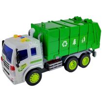 Caminhão de Lixo Com Fricção Som e Luz Public Heroes