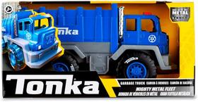 Caminhão de lixo de brinquedo Tonka Mighty Metal Fleet Die-cast 8+ Caminhão de lixo de brinquedo Tonka Mighty Metal Fleet Die-cast 8+