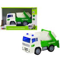 Caminhão De Lixo Entulho Reciclagem A Fricção - Bbr Toys
