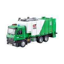 Caminhão De Lixo Pneumático Em Escala 1:24, Modelo De Brinquedo, Misturador Elétrico, Som, Liga